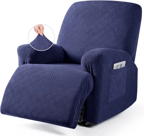 Miniatura 24 de VANSOFY Funda para silla reclinable, 3 piezas elásticas para silla reclinable, funda suave para silla reclinable, protector de muebles para perros
