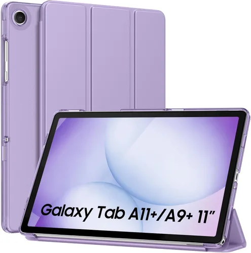 Miniatura 42 de MoKo Funda para Galaxy Tab A9+/A9 Plus de 11 pulgadas 2023, Funda Protectora Inteligente Delgada con Soporte y Carcasa Trasera Translúcida de PC