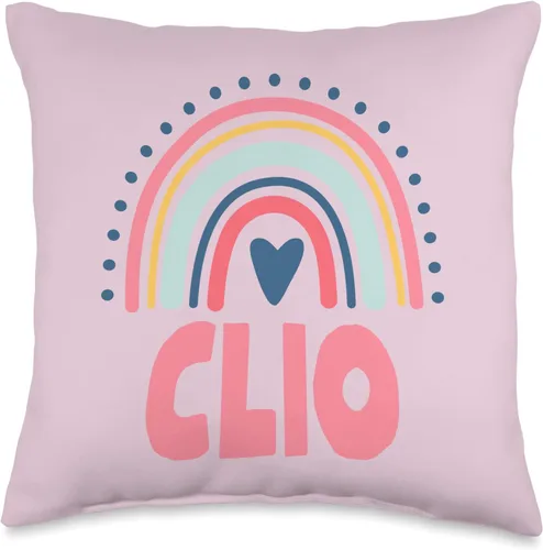 Idea Regalo Personalizzata con Nome Gifts Idea Clio Name Custom Woman Myth Legend - Almohada para fiesta de cumpleaños, 16 x 16 pulgadas, multicolor