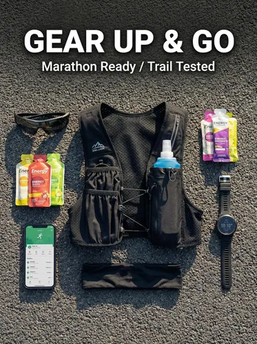 Miniatura 7 de Zelvot Chaleco de correr para mujeres y hombres, patente original de Estados Unidos, correas ajustables para el pecho, chaleco de hidratación