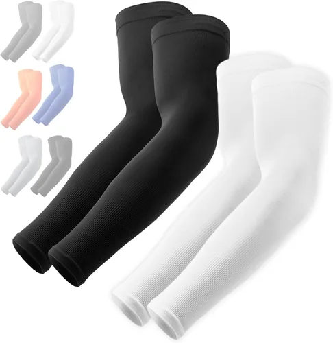 Miniatura 55 de Mangas de compresión de enfriamiento para hombres y mujeres, con protección solar UV UPF 50, paquete múltiple, mangas protectoras de brazos