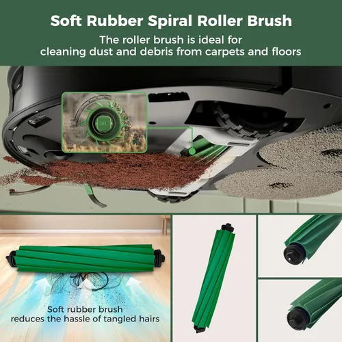 Miniatura 3 de Kit de 24 accesorios para iRobot Roomba Plus 405 Combo/505 Combo/507 Combo Robot Aspirador: 1 cepillo principal, 6 bolsas de polvo, 6 almohadillas