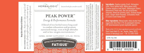 Miniatura 2 de Herbalogic - Gotas de hierbas líquidas Peak Power - Fórmula energética natural sin estimulantes para combatir la fatiga suprarrenal y mejorar