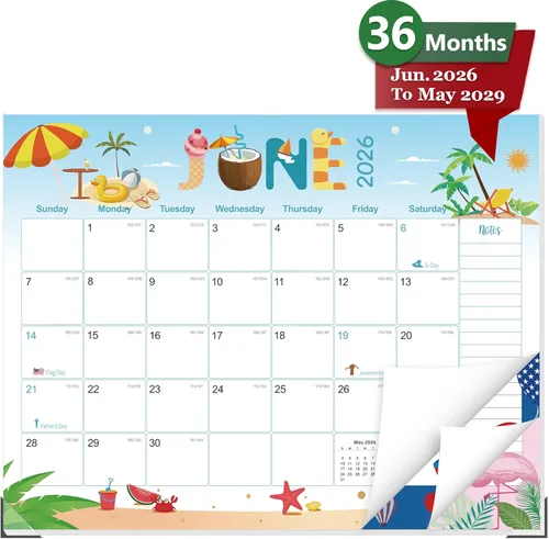 Miniatura 8 de GuassLee Calendario de escritorio 2026 – Calendario de escritorio colorido de septiembre de 2025 a marzo de 2027, 17 x 11.5 pulgadas, calendario