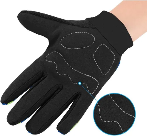 Miniatura 5 de Accmor Guantes de ciclismo para niños, transpirables, antideslizantes, guantes de dedo completo para niños, ciclismo, escalada, equitación, ciclismo