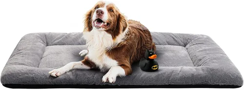 Miniatura 17 de Camas para Perros Almohadilla para Jaula para Perros Medianos/Grandes que se Ajusta a Jaulas de Perros, Almohadilla de Perrera Lavable y Gris