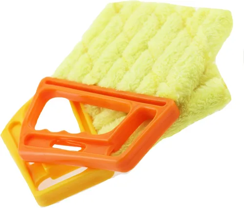2 piezas de limpiador de persianas lavable para ventana, herramienta de limpieza de polvo, cepillo veneciano para limpiar el polvo, aire