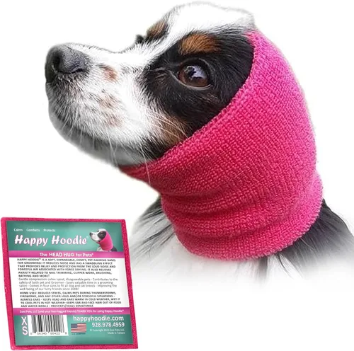 Miniatura 10 de Happy Hoodie La banda calmante original para perros y gatos - Marca americana - Alivio de la ansiedad/Protección contra el ruido-Aseo-Truenos-Fuegos