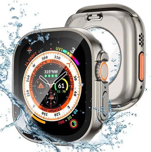 Miniatura 20 de Tensea - Funda protectora de pantalla impermeable para Apple Watch (2 en 1) para Apple Watch Serie SE 7, 5, 4, accesorios de 41 mm, iWatch protector