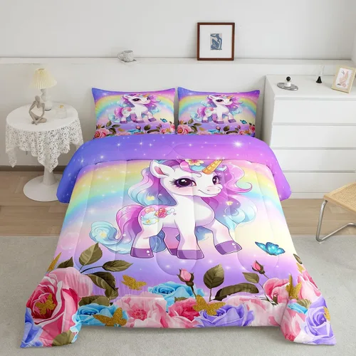 Miniatura 124 de Juego de edredón de cuernos de ciervo tamaño individual, juego de ropa de cama rústica de granja con huellas de oso y pinos para decoración