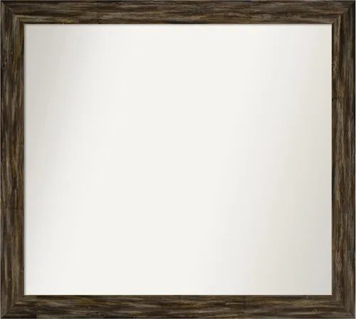Miniatura 178 de Amanti Art Espejo de baño marrón para sobre el fregadero, 25 x 25 pulgadas, hecho a medida, espejo de tocador cuadrado marrón medio, marco de madera