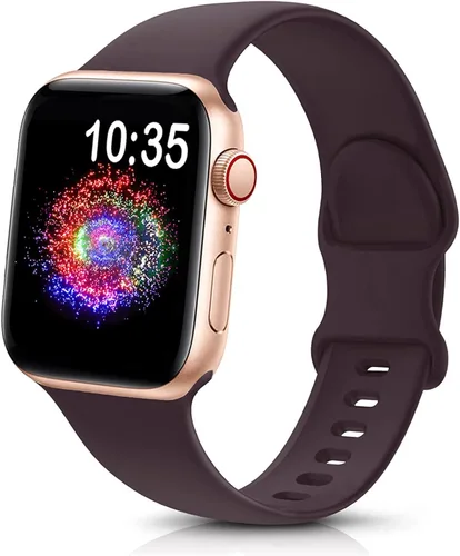 Miniatura 9 de TreasureMax - Correa deportiva compatible con Apple Watch de 38, 40, 41, 42, 44, 45, 46 y 49 mm, correa de silicona suave compatible con Apple Watch