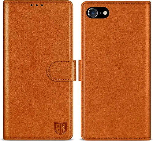 Miniatura 14 de ZZXX Funda tipo cartera para iPhone 7 Plus/iPhone 8 Plus con bloqueo RFID, ranura para tarjetas, función atril, cierre magnético, funda protectora