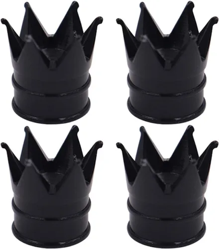 Miniatura 13 de Tapas de Vástago de Válvula de Neumático de Coche 4 PIEZAS Cubiertas Universales de Vástago Juego de Tapas de Válvula de Neumático de Aluminio