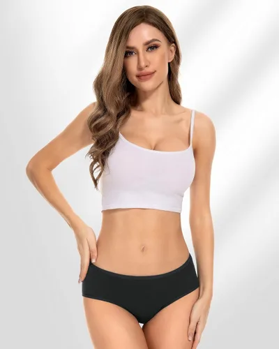 Miniatura 2 de RUIXUE Womens Period Underwear Heavy Flow Menstrual Period Panties Leak-Proof Hipster Panty for Female Teens Girls 3 Pack