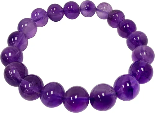 Miniatura 627 de Gem Avenue Handmade Round Bead Stretch Bracelet Unisex Natural Stone Beaded Jewelry for Men & Women, Elastic Wristband for Daily Wear