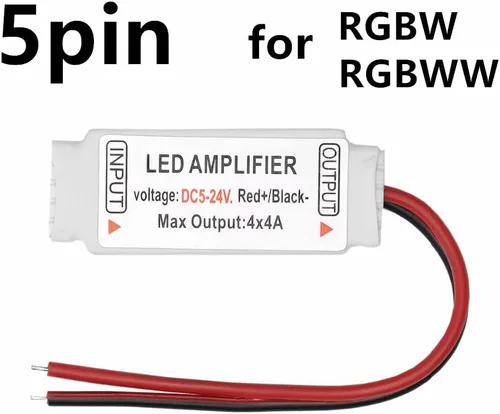 Miniatura 2 de 10 unids Mini RGB RGBW Led Amplificador Controlador Ánodo Común 4Pin 5Pin para SMD 3528 5050 5050 RGBWW Led Tira Iluminación (4Pin para RGB)