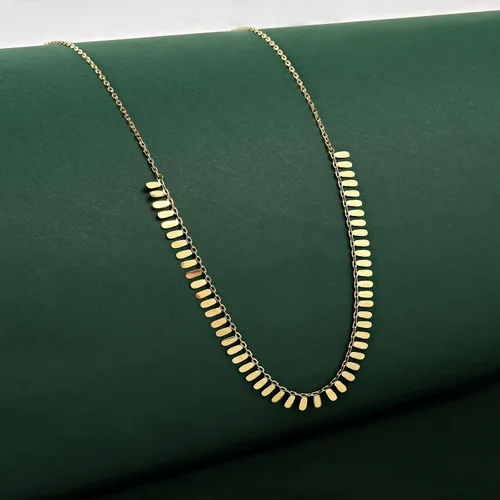 Miniatura 6 de Jewelry Atelier Colección de collares Cleopatra rellenos de oro Collar de cadena de Cleopatra con relleno de oro amarillo de 14 quilates para mujer