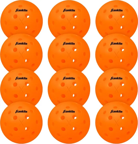 Miniatura 14 de Franklin Sports X-40 pelotas de Pickleball al aire libre - Bola oficial del Pickleball de EE. UU., APP Tour + US Open - Tamaño reglamentario Lava