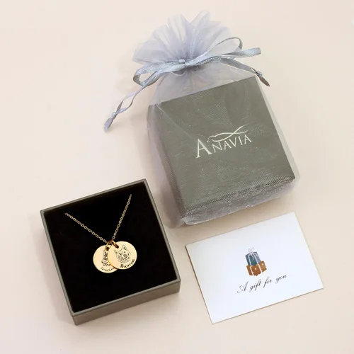 Miniatura 7 de Anavia Collar personalizado de retrato de mascota, regalo de joyería conmemorativa hecho a mano, collar grabado con foto de disco redondo
