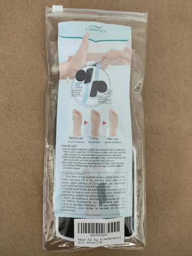 Miniatura 2 de Lima de pies para piel muerta, paquete de 3 herramientas profesionales de pedicura removedor de callos para pies, limpiador de pies de doble cara