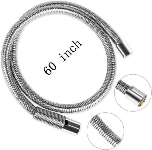 Miniatura 7 de Kit de reemplazo de manguera de rociador de preenjuague comercial para grifo de fregadero de cocina, 60 pulgadas flexible de acero inoxidable