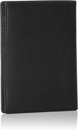 Miniatura 2 de Tienda Basics Cartera de cuero con bloqueo RFID para pasaporte - 6 x 4 pulgadas, Negro -, Cartera de cuero con bloqueo RFID para pasaporte