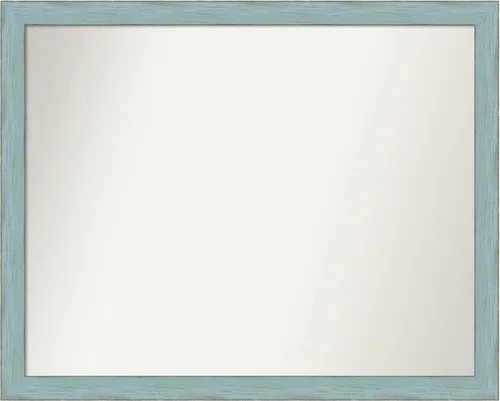 Miniatura 7 de Amanti Art Espejo de pared, espejo de marco de madera rústica azul cielo para decoración de pared o uso como espejo de baño para sobre el fregadero