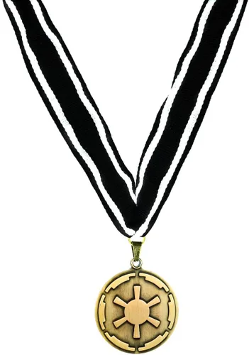 Miniatura 2 de Star Wars Medalla de la cresta imperial del Imperio Mandaloriano Collar de Star Wars