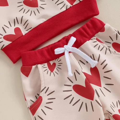 Miniatura 4 de FYBITBO 2 piezas de ropa de otoño e invierno para bebé niña, sudadera con capucha y pantalones de camuflaje, conjuntos de ropa