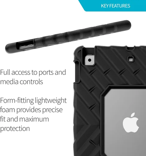 Miniatura 6 de Gumdrop FoamTech - Funda solo compatible con Apple iPad de 9ª 8ª 7ª generación (10.2 pulgadas), resistente, ligera, a prueba de golpes y probada