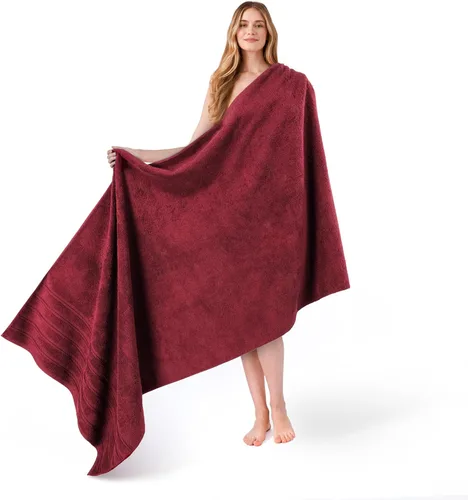Miniatura 116 de American Soft Linen - Juego de 4 toallas, 100% de algodón turco, 27 x 54 pulgadas, tamaño extragrande, toallas para la ducha, color amarillo