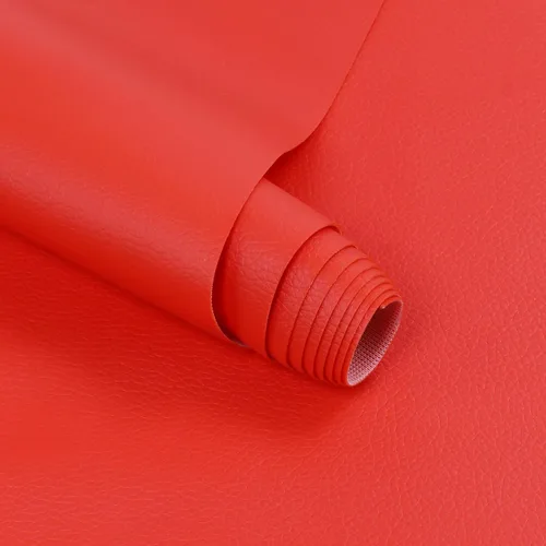 Miniatura 10 de Tela de cuero sintético de vinilo material impermeable marino 36 pulgadas de largo x 55 pulgadas de ancho 0.024 in de grosor, hojas de cuero de Beige