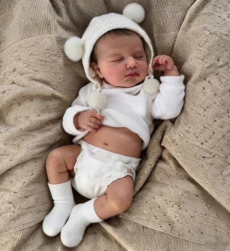 Miniatura 6 de Zero Pam Muñeca de bebé de silicona completa de 20 pulgadas, muñecas Reborn de silicona de cuerpo completo, muñeca de bebé realista, niña