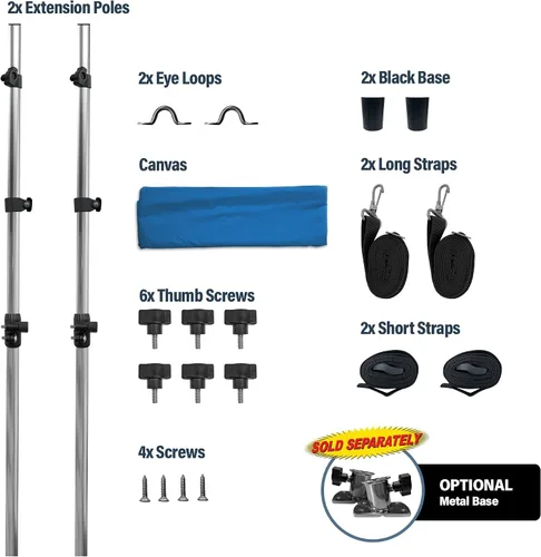 Miniatura 9 de Extensión universal de sombra en T para toldos Bimini para barcos, toldo de barco, postes telescópicos ajustables, acero inoxidable, cubierta