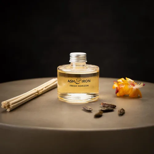 Miniatura 3 de Difusor de varillas de lujo para el hogar y el baño – Ash & Iron Fresh Horizon, Crisp Alpine Air & Cactus Blossom, 4.2 fl oz, 3-5 meses de duración