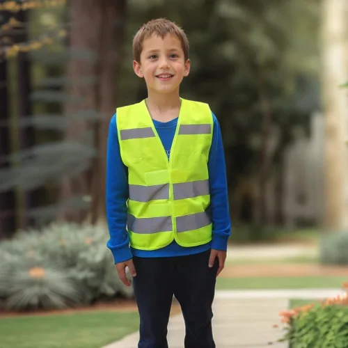 Miniatura 4 de Chaleco de seguridad de alta visibilidad para niños, chaleco de seguridad para niños pequeños, chaleco reflectante para niños, chaleco de Amarillo