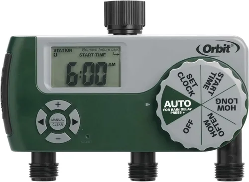 Miniatura 16 de Orbit 62067 Temporizador de riego digital programable de manguera de 1 salida, paquete de 2