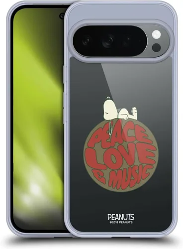 Miniatura 454 de Head Case Designs Funda de gel Woodstock 50th con licencia oficial de Peanuts Snoopy Guitar 1969 [protección de grado militar] compatible