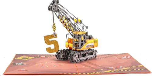 Miniatura 4 de Liif Tarjeta de cumpleaños emergente 3D para niño de 5 años, sobre incluido