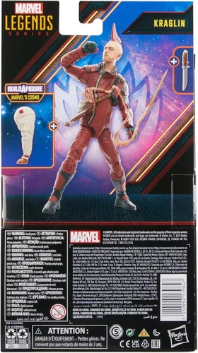 Miniatura 3 de Marvel Legends Series Kraglin, Guardianes de la Galaxia Vol. 3 - Figuras de acción coleccionables de 6 pulgadas, juguetes para edades de 4 años