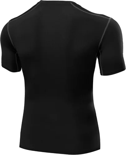 Miniatura 6 de NELEUS Paquete de 3 camisetas de entrenamiento de capa base de compresión atlética para hombre