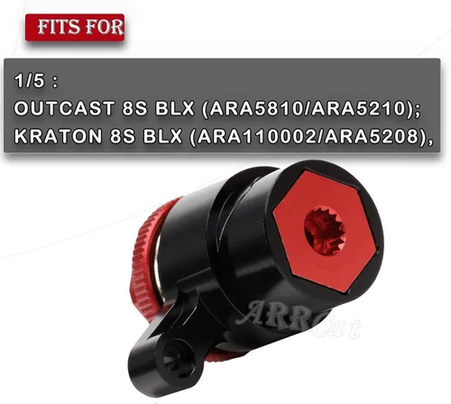 Miniatura 2 de Pieza de actualizaciones para Arrma 1/5 KRATON 8S BLX, Outcast 8S BLX, juego de resortes de aluminio servo ahorrador de aluminio, mejoras Hop-up