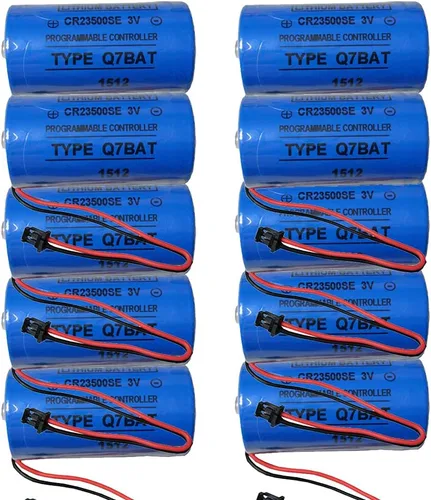 Miniatura 8 de Q7BAT CR23500SE para QNS Q Series PLC Baterías de litio de repuesto industrial con enchufe 3V 5000MAH (paquete de 4)