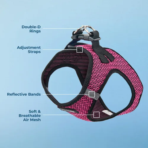 Miniatura 198 de Best Pet Supplies Voyager Step-in Air - Arnés para mascotas, malla para todo tipo de clima, reflectante, arnés sin tirón para perros y gatos - Arnés