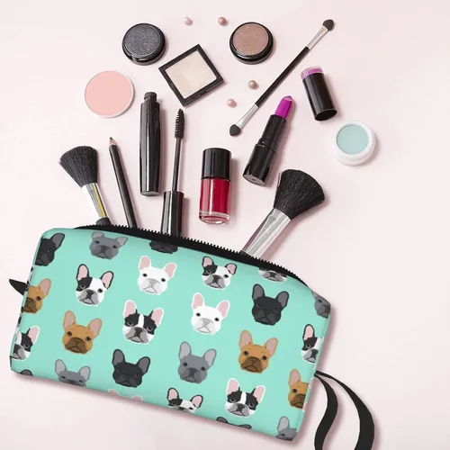 Miniatura 6 de YISHOW Divertida bolsa de maquillaje adorable bolsa de cosméticos de viaje, estuche organizador de artículos de tocador, regalo para mujeres