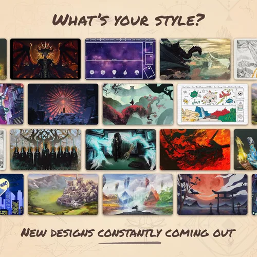 Miniatura 6 de Emerald Phoenix (cosida) – Tapete MTG – Compatible con Magic The Gathering Playmat – Play MTG, YuGiOh, TCG – Diseños artísticos y accesorios