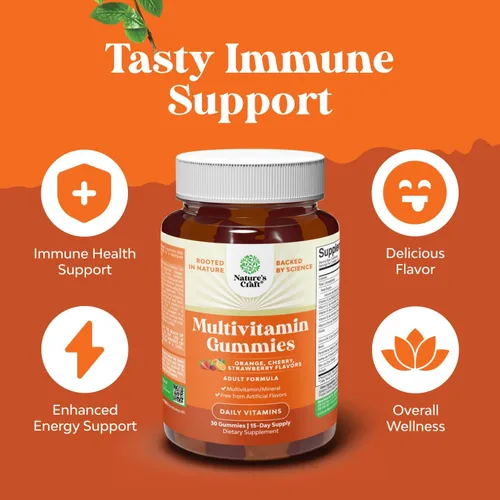 Miniatura 4 de Gomitas multivitamínicas diarias potentes para adultos - Mezcla de bienestar de vitamina D A C E B12 zinc y biotina - Gomitas de vitaminas
