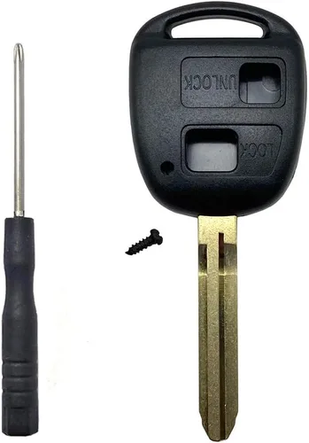 Funda de repuesto para llavero sin chip para Toyota Land Cruiser Corolla Camry Prado FJ Cruiser con hoja TOY43