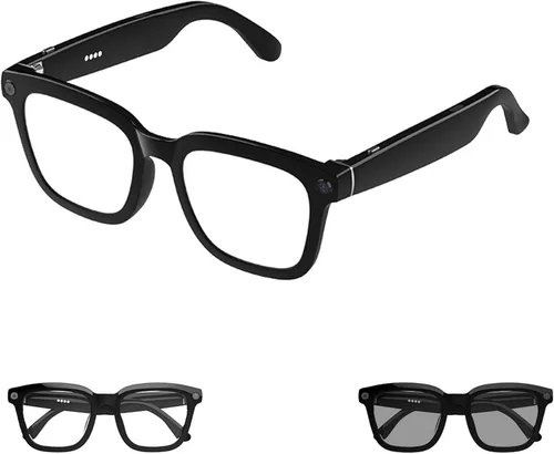 Miniatura 5 de Lentes Bluetooth AI Smart 5.4 con altavoz de oído abierto, compatible con asistente de voz, traducción en tiempo real, lentes que cambian